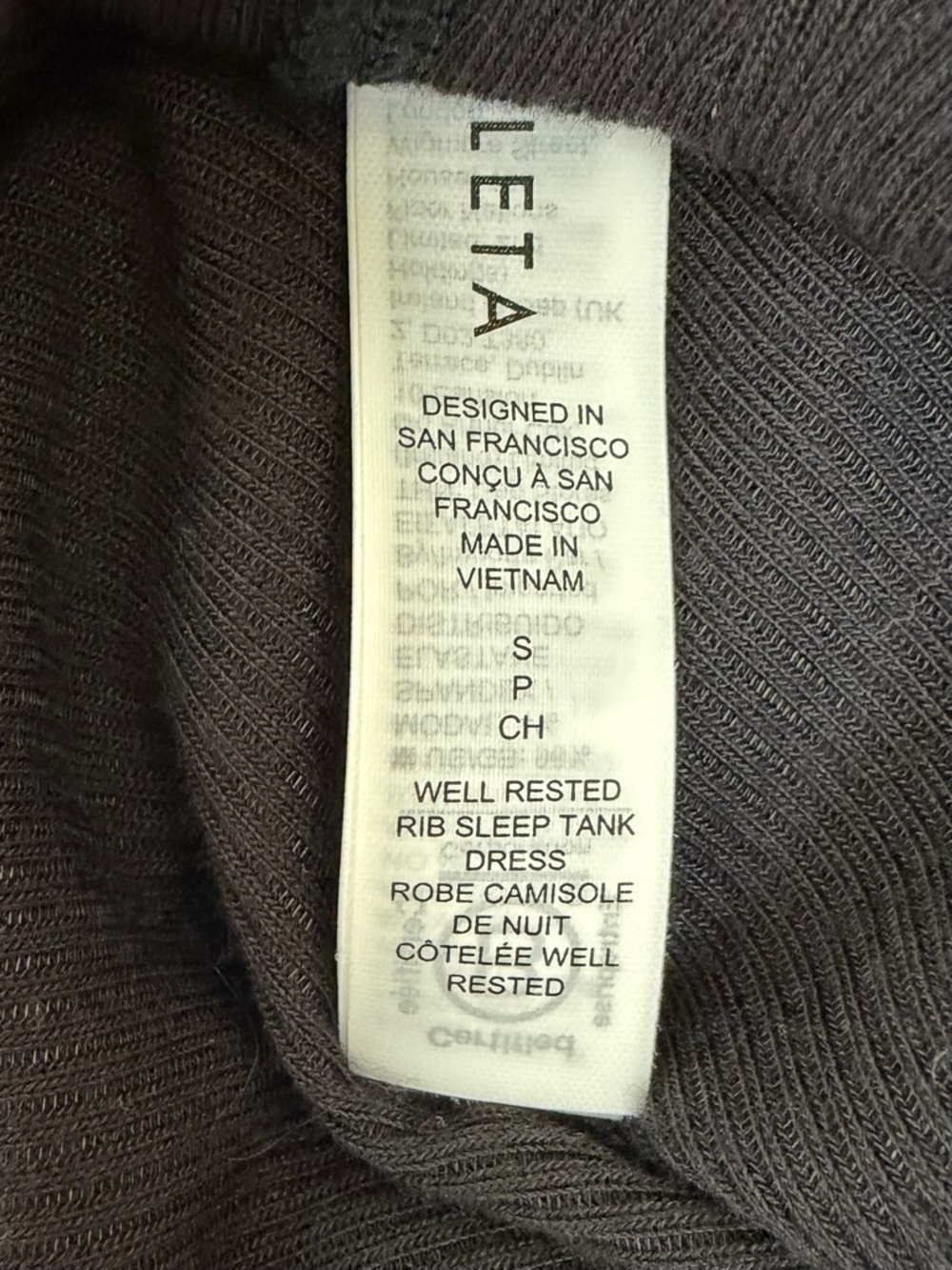 Athleta Well Rested Rib Sleep
Tank Dress in Black Small - Picture 12 of 12